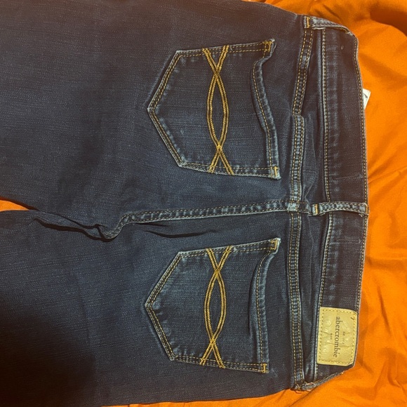 Abercrombie & Fitch Dark Blue Straight Leg Jeans - Picture 2 of 7